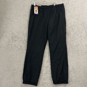 NEW Eddie Bauer Womens 14 Fleece-Lined Black Jogger Pants